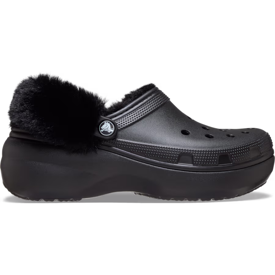 Classic Platform Fuzz Lined Clog
