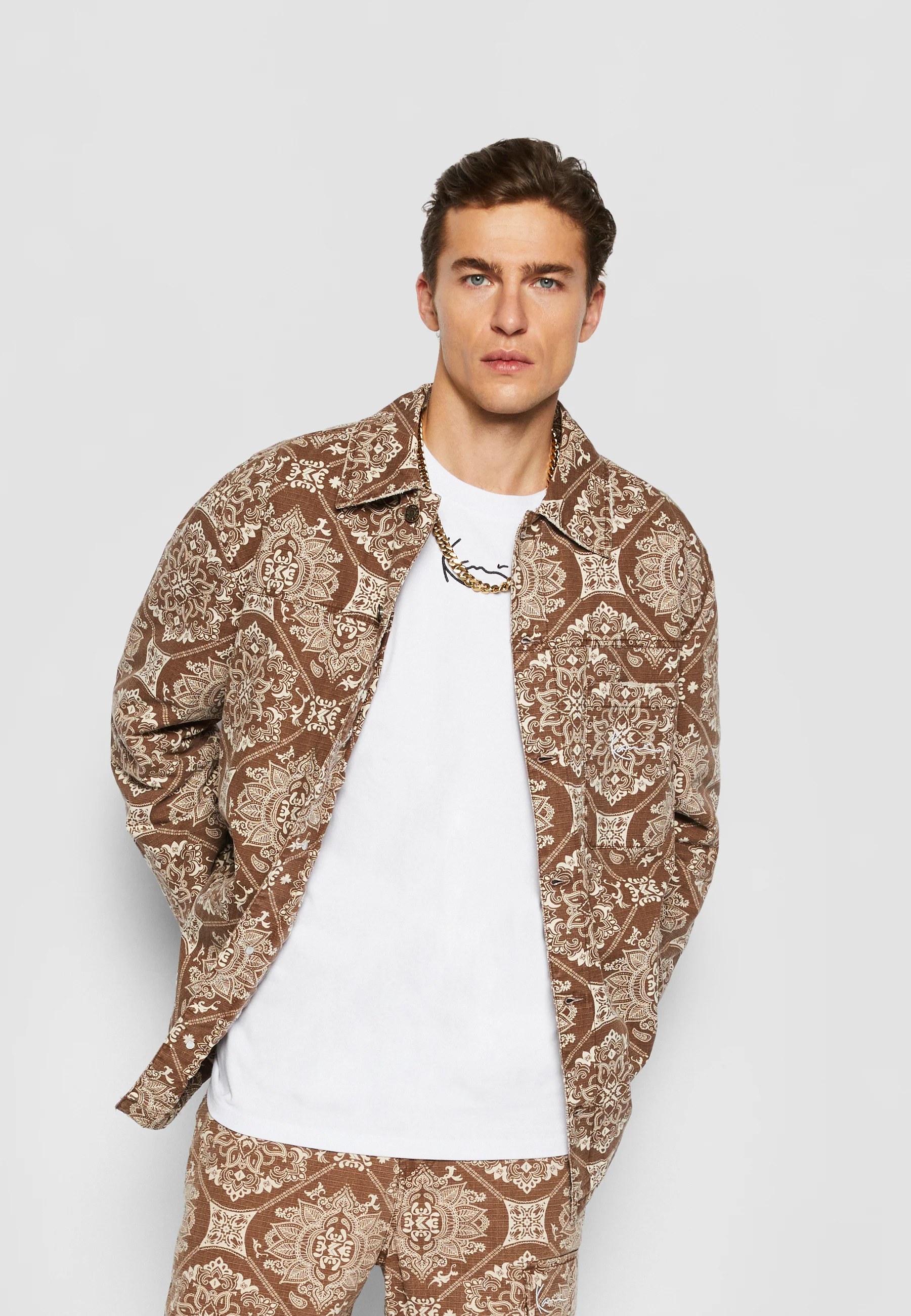 Karl Kani KK CHEST SIGNATURE WASHED STOP - Chaqueta de entretiempo