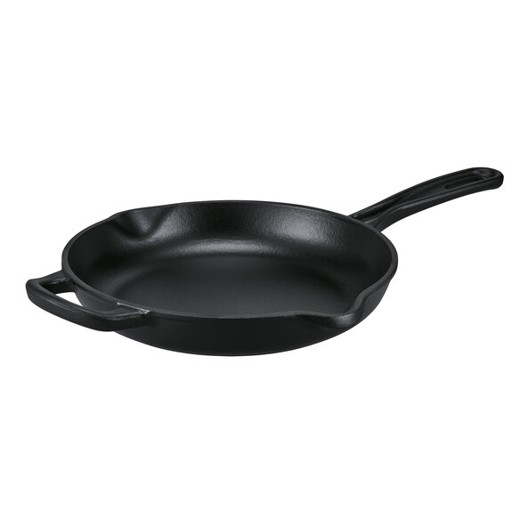 Gusseiserne Bratpfanne, schwarz