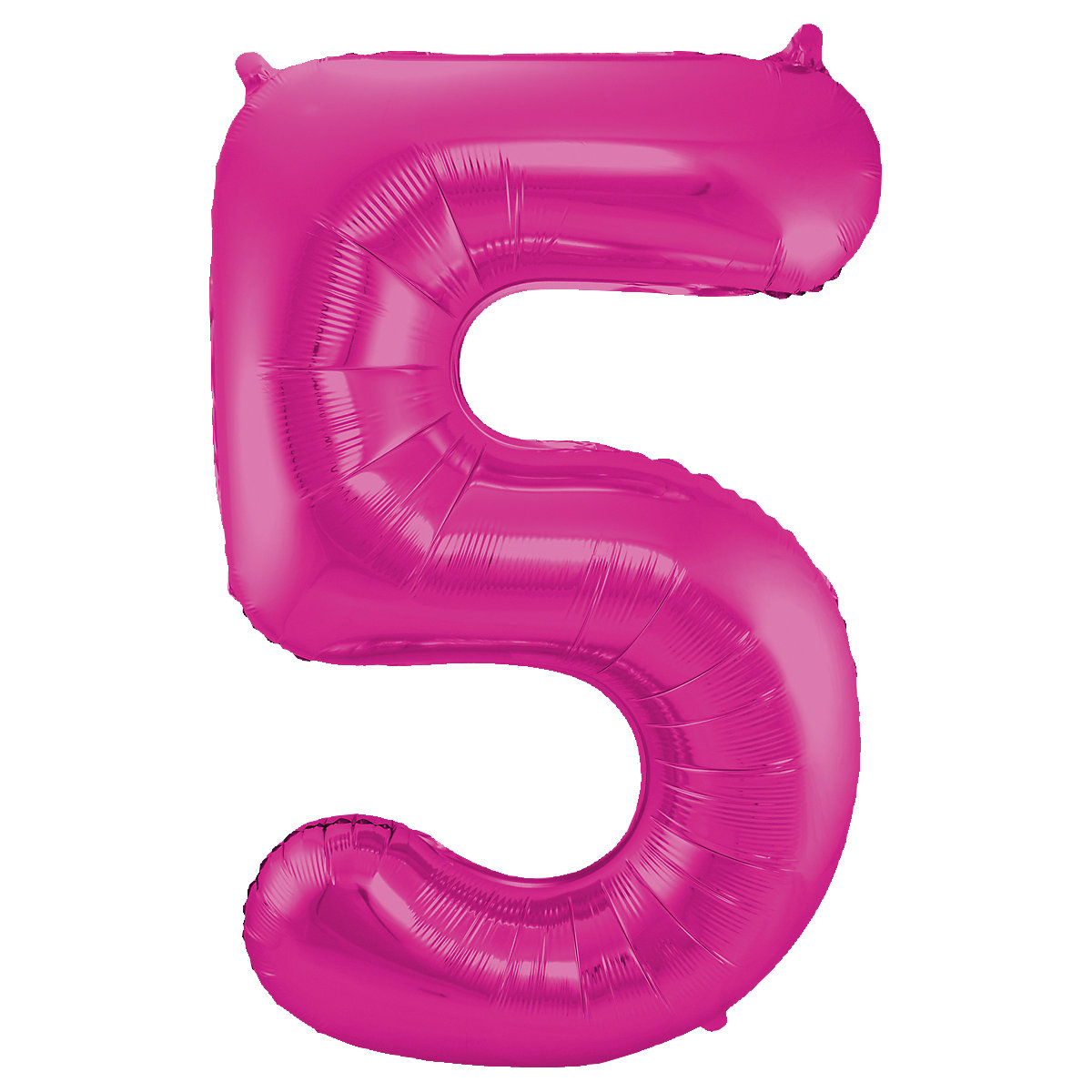 Folienballon pink Zahl 5, 86 cm