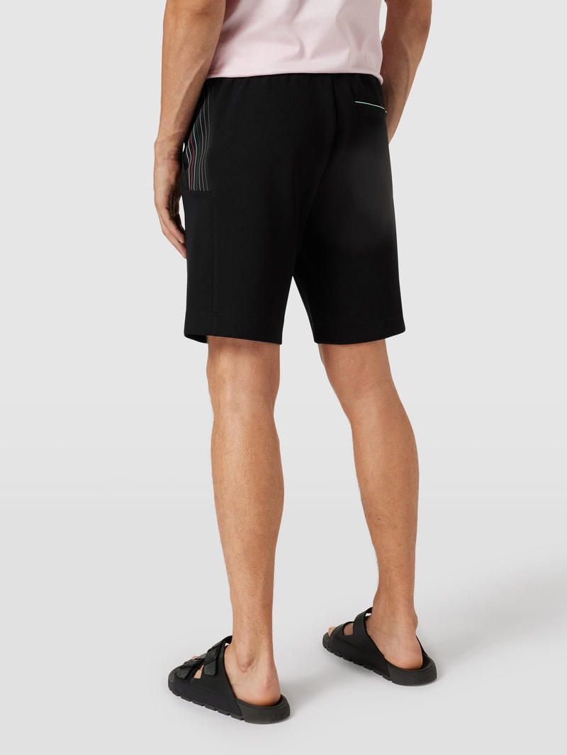 Sweatshorts mit Label-Detail Modell 'Headlo' in schwarz