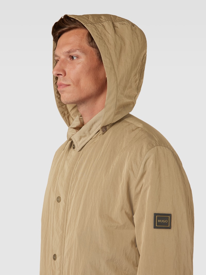 Parka mit Stehkragen Modell 'Marico' in camel