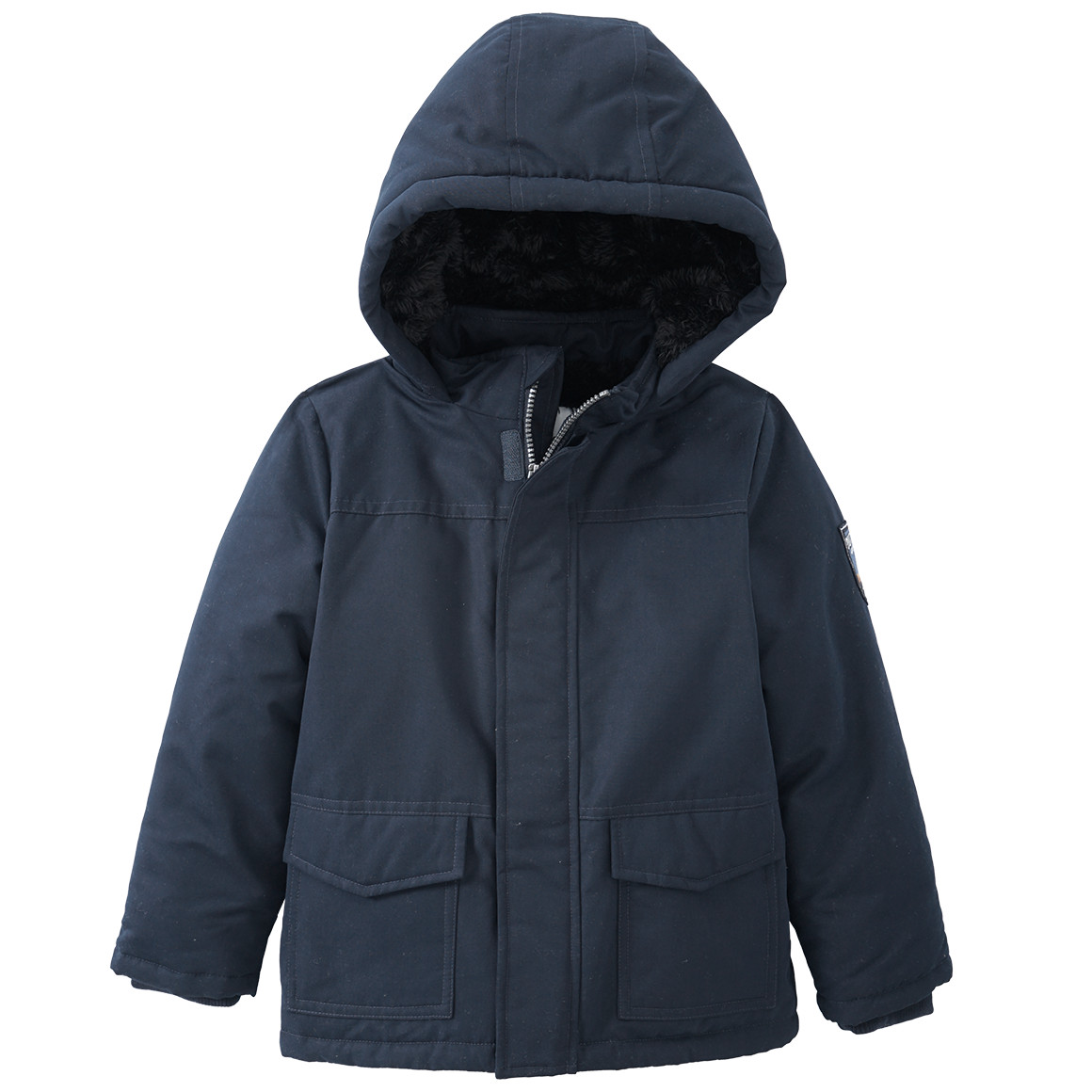 Jungen Parka mit Teddyplüsch