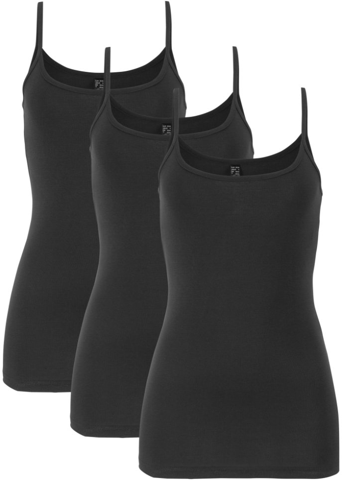 Spaghetti-Top (3er Pack)