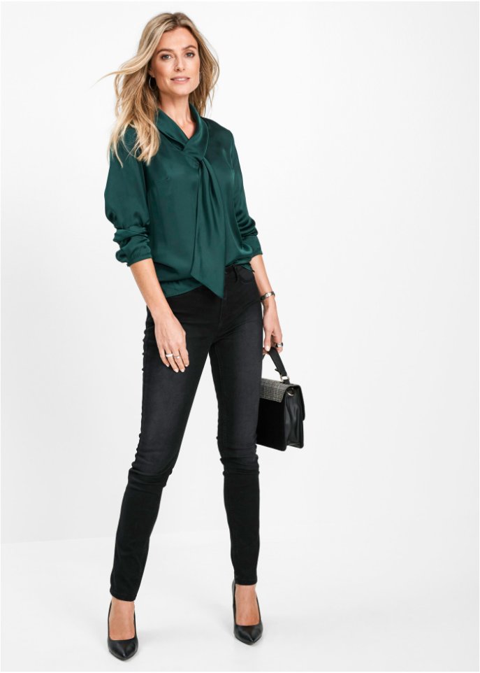 Jeans mit bequemem Bund