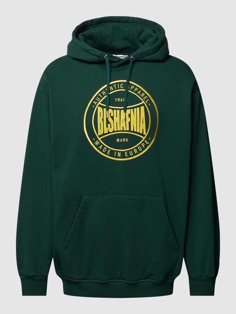 Hoodie mit Känguru-Tasche Modell 'Balboa' in grün