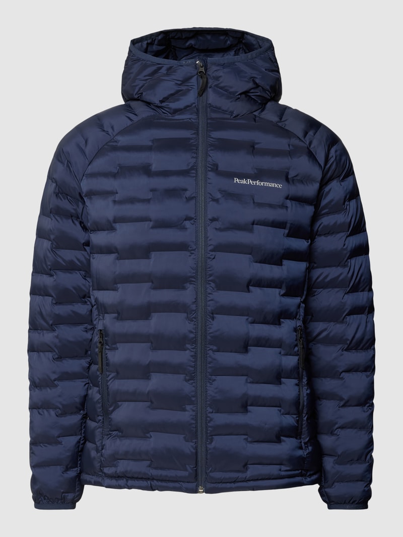 Steppjacke mit Reißverschlusstaschen Modell 'Argon' in marineblau