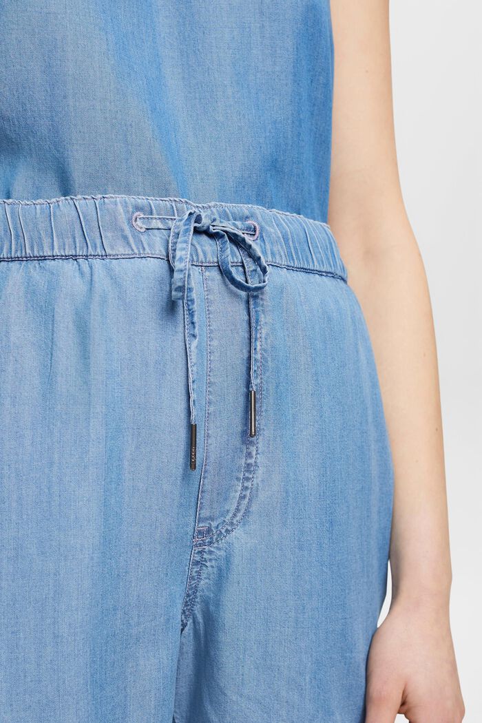 Aus TENCEL™: Shorts in Denimoptik