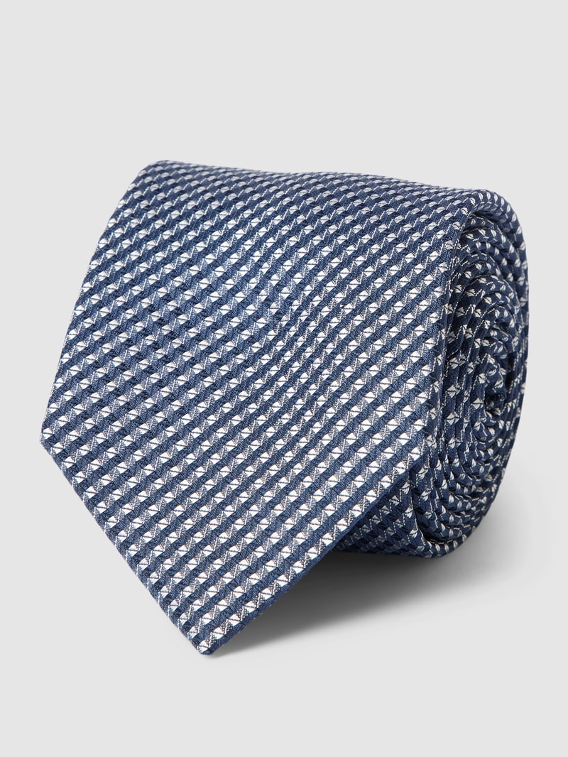Krawatte mit Allover-Muster (7,5 cm) in marineblau