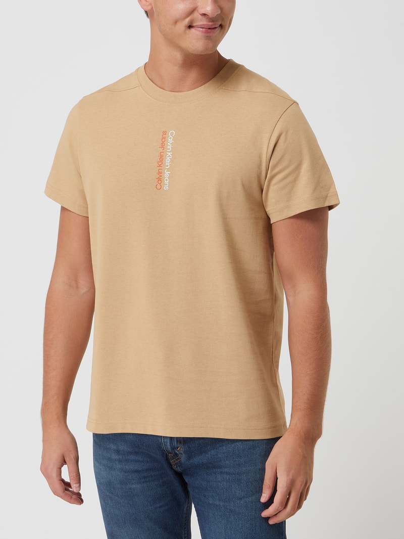 T-Shirt aus Baumwolle  in sand