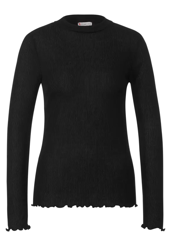 Street One Langarmshirt in Feinripp