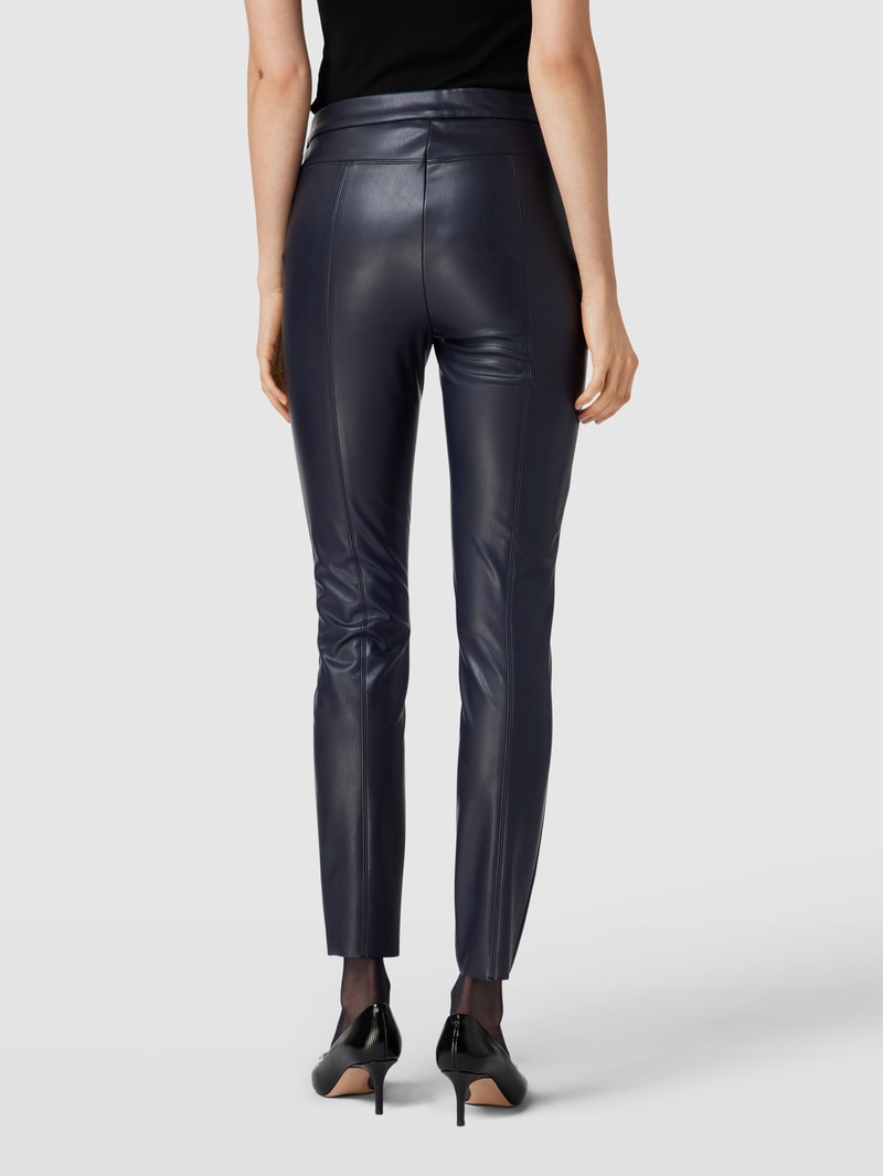 Leggings im unifarbenen Design Modell 'RESA' in marineblau