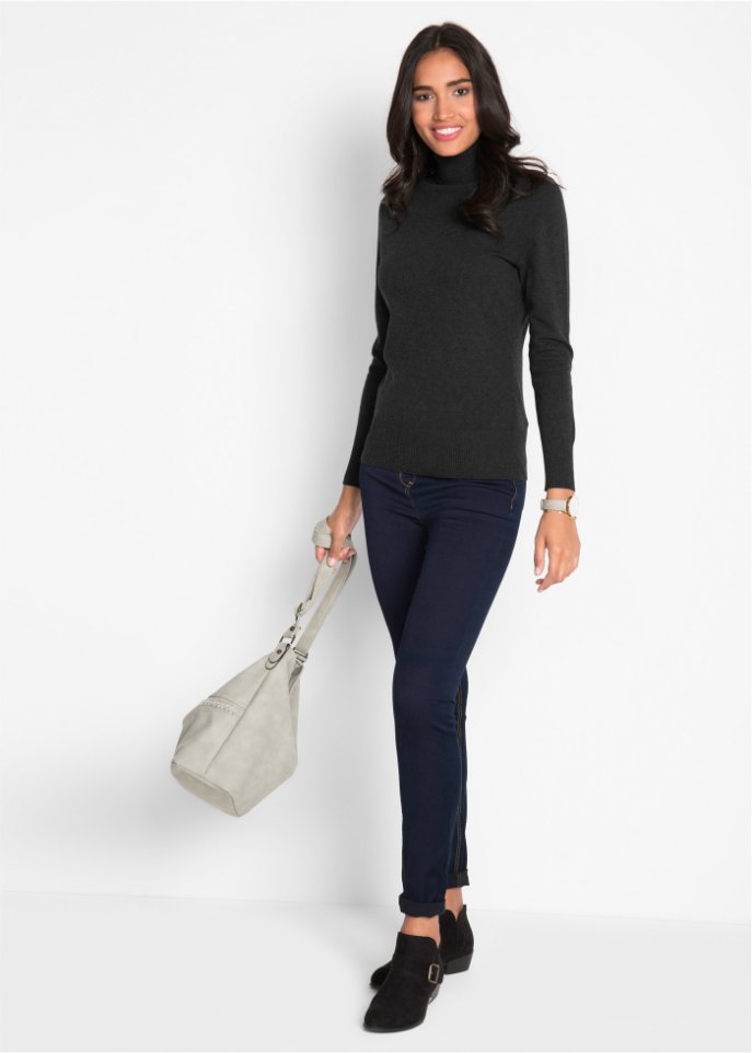 Basic Rollkragenpullover