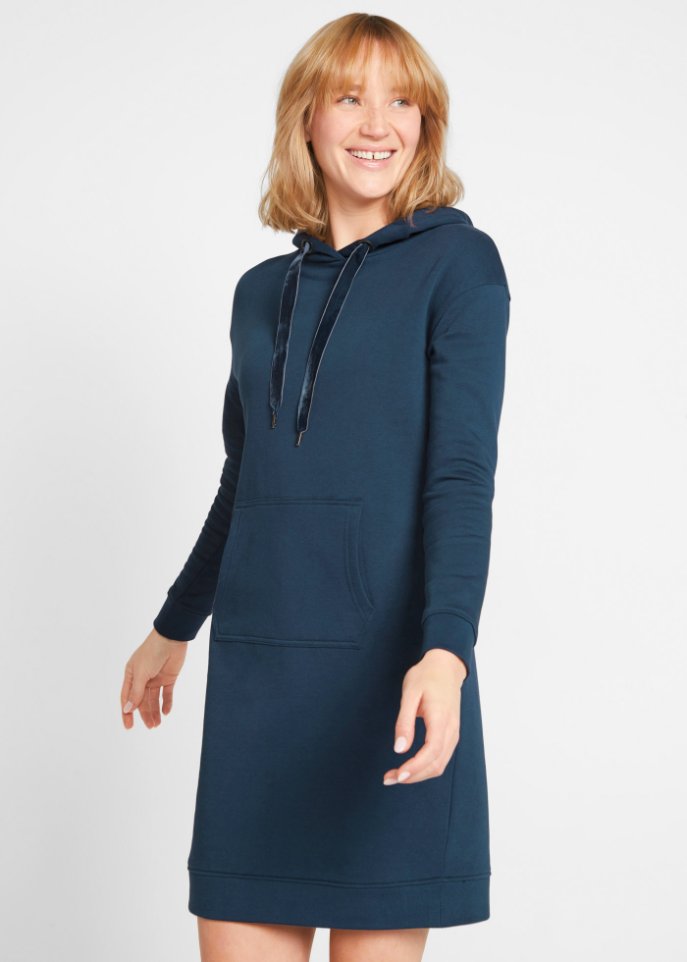 Sweatkleid mit Kapuze