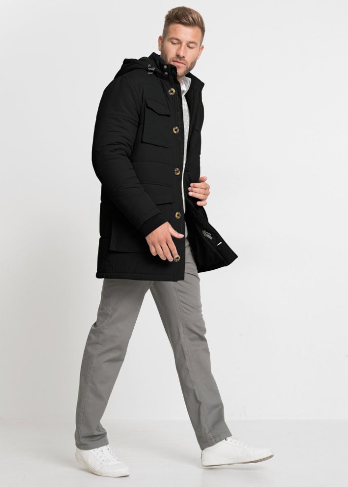 Parka mit abnehmbarer Kapuze