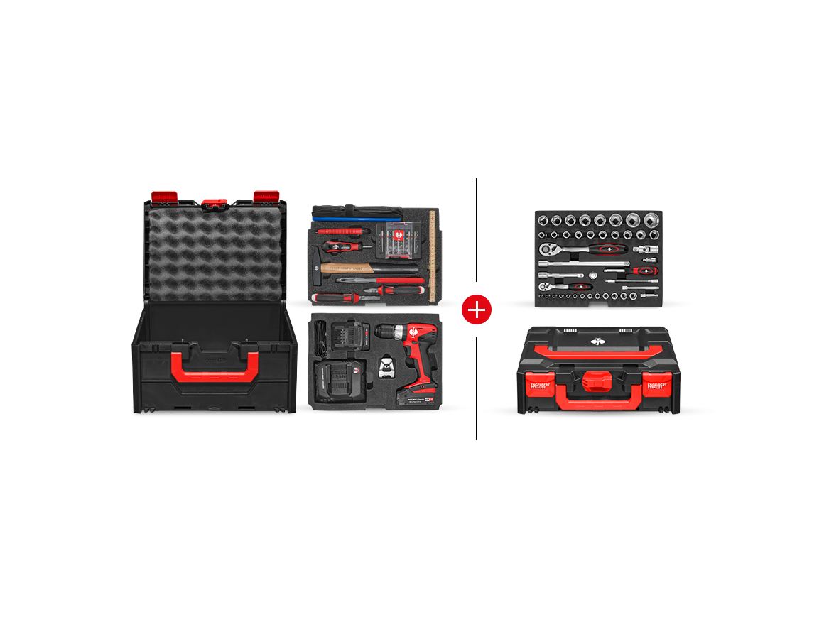 STRAUSSbox Werkzeug-Set 215 midi Allround Profi I