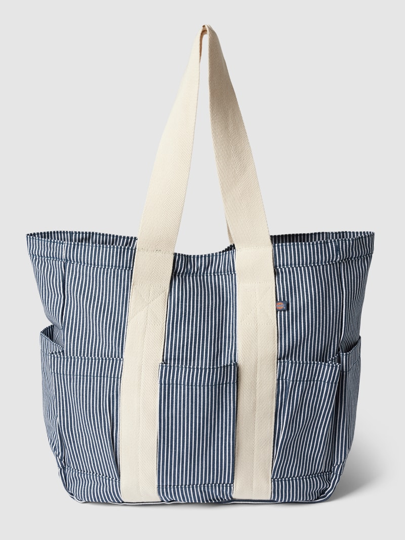 Shopper mit Streifenmuster Modell 'HICKORY' in hellblau