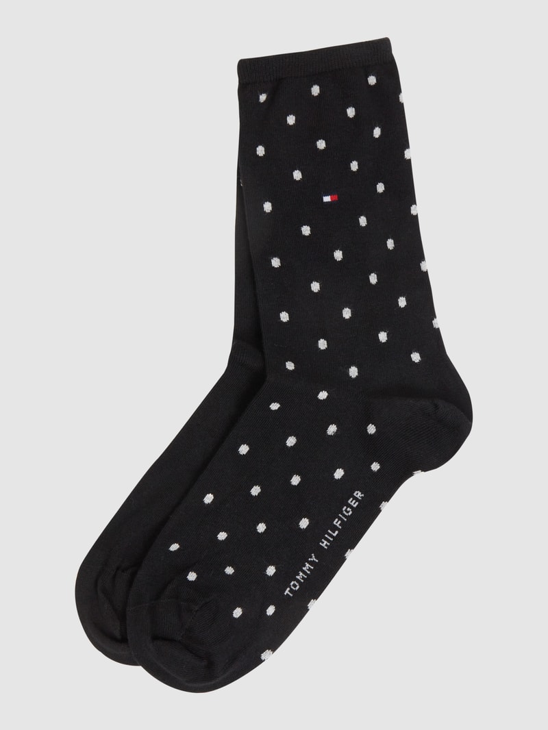 Socken mit Stretch-Anteil im 2er-Pack in schwarz