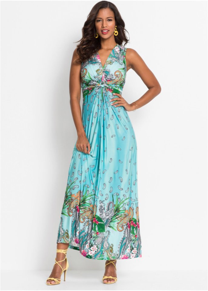 Zauberhaftes Maxikleid mit schönem Muster