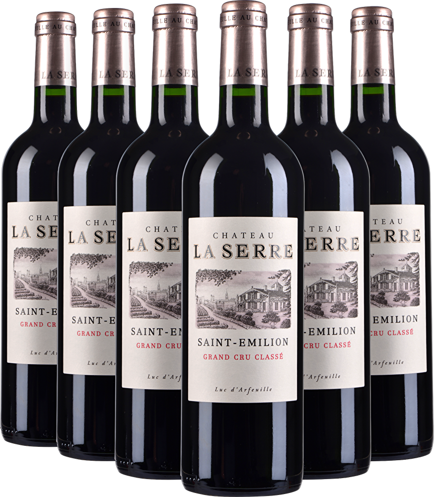 Château La Serre 6 Flaschen Château La Serre Grand Cru Classé 2022 in Holzkiste