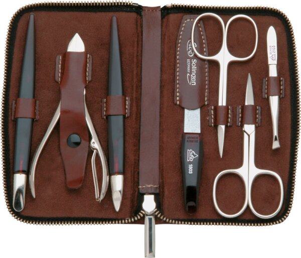 Erbe Solingen Houston Maniküre Reißverschluss-Etui Maniküre-Set