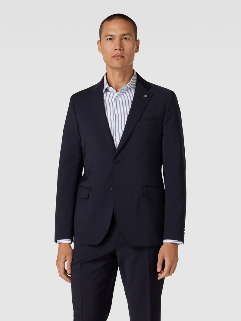 Slim Fit Anzug mit Pattentaschen in marineblau