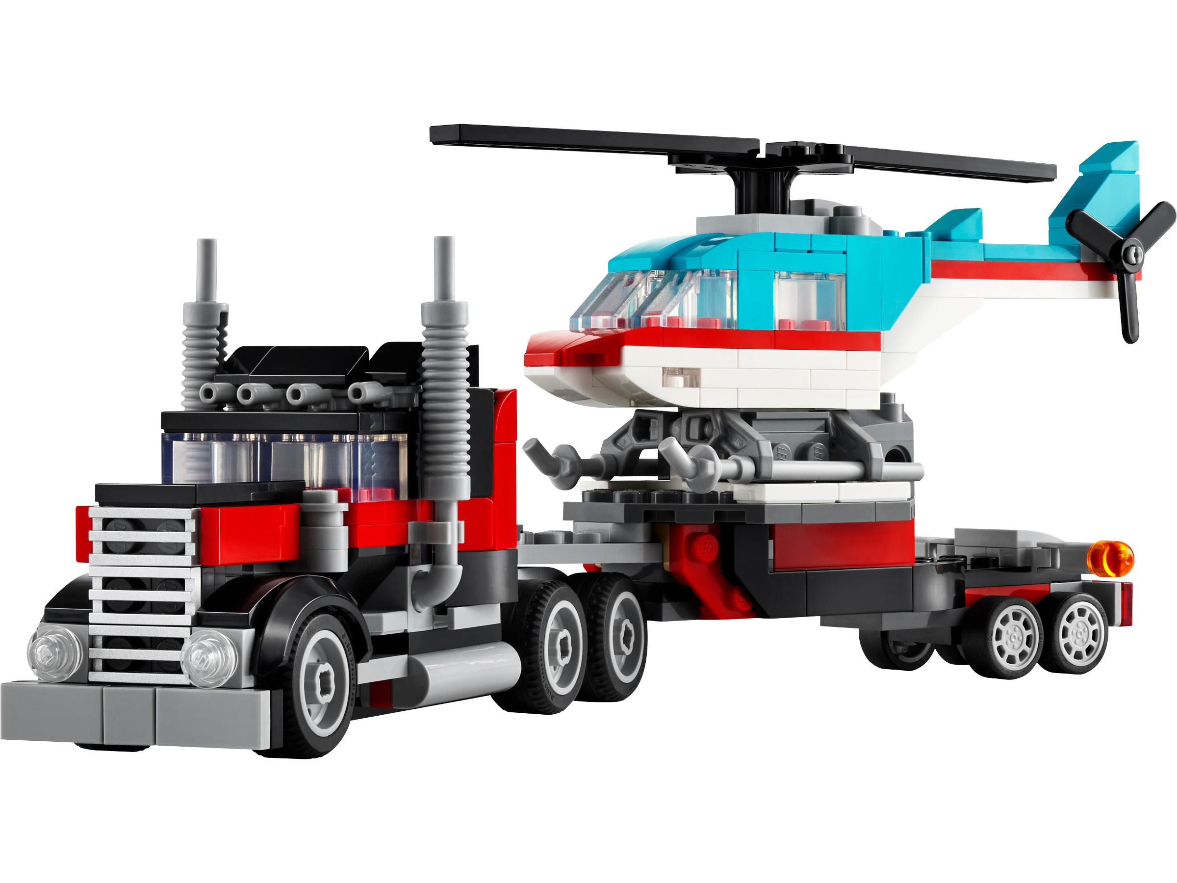 Tieflader mit Hubschrauber 31146