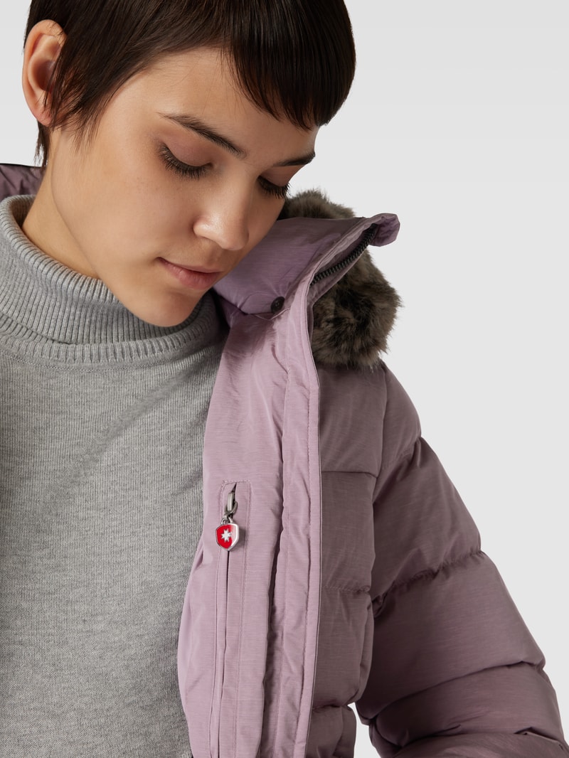 Funktionsjacke mit Kunstfell Modell 'ASTORIA' in lavendel meliert