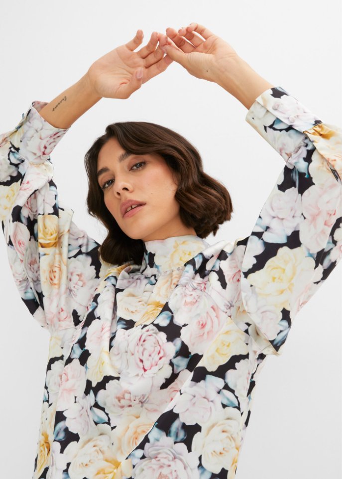Bluse mit Ballonärmeln