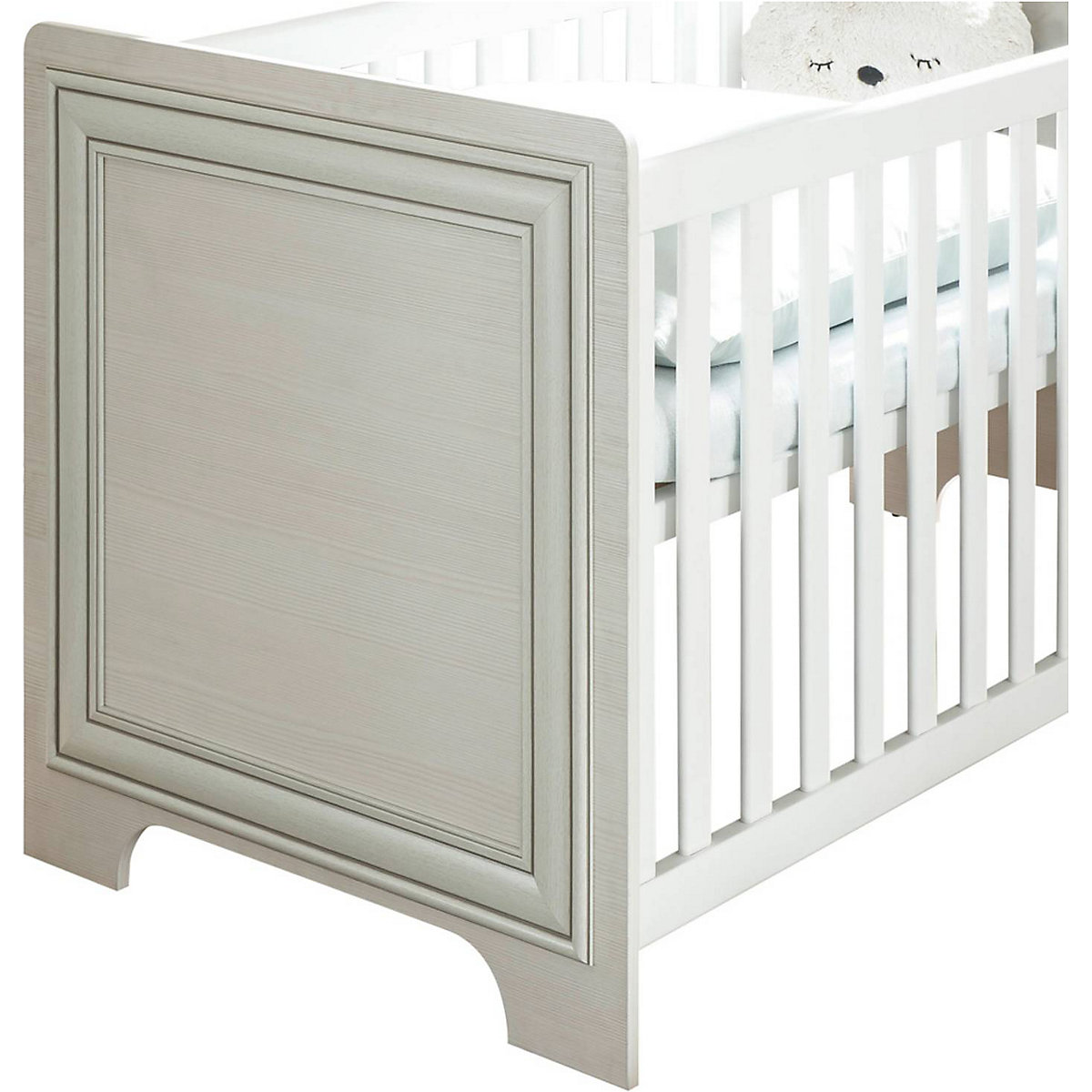 Babyzimmer Kombi 2 teilig VALENCIA-78 in Used White mit Patina