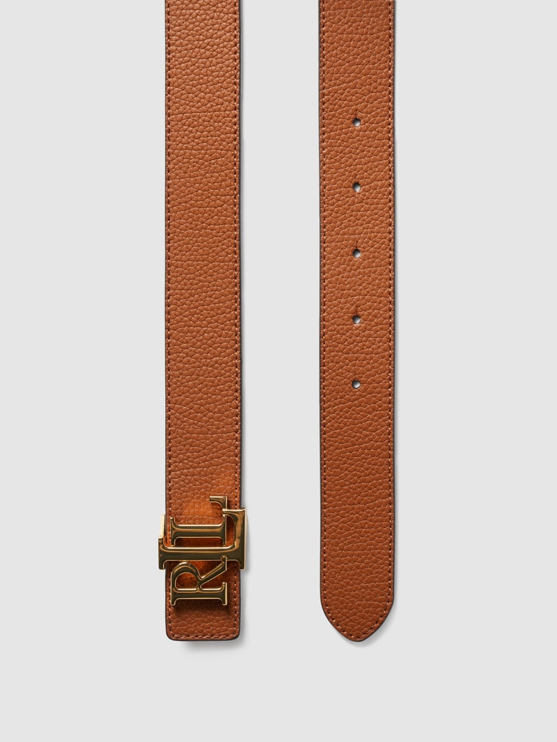 Wendegürtel aus Leder in dunkelbraun