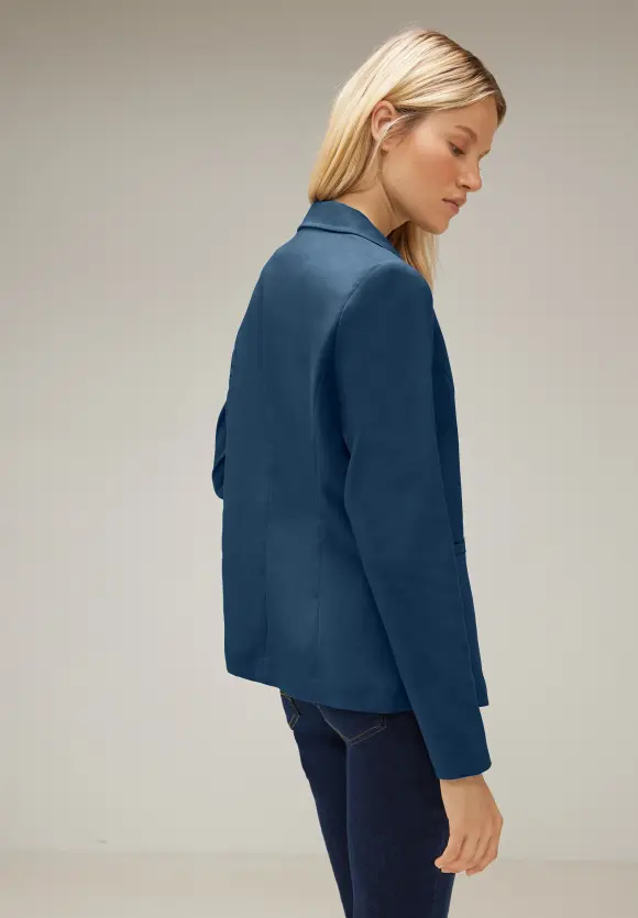 Street One Twill Blazer in Unifarbe