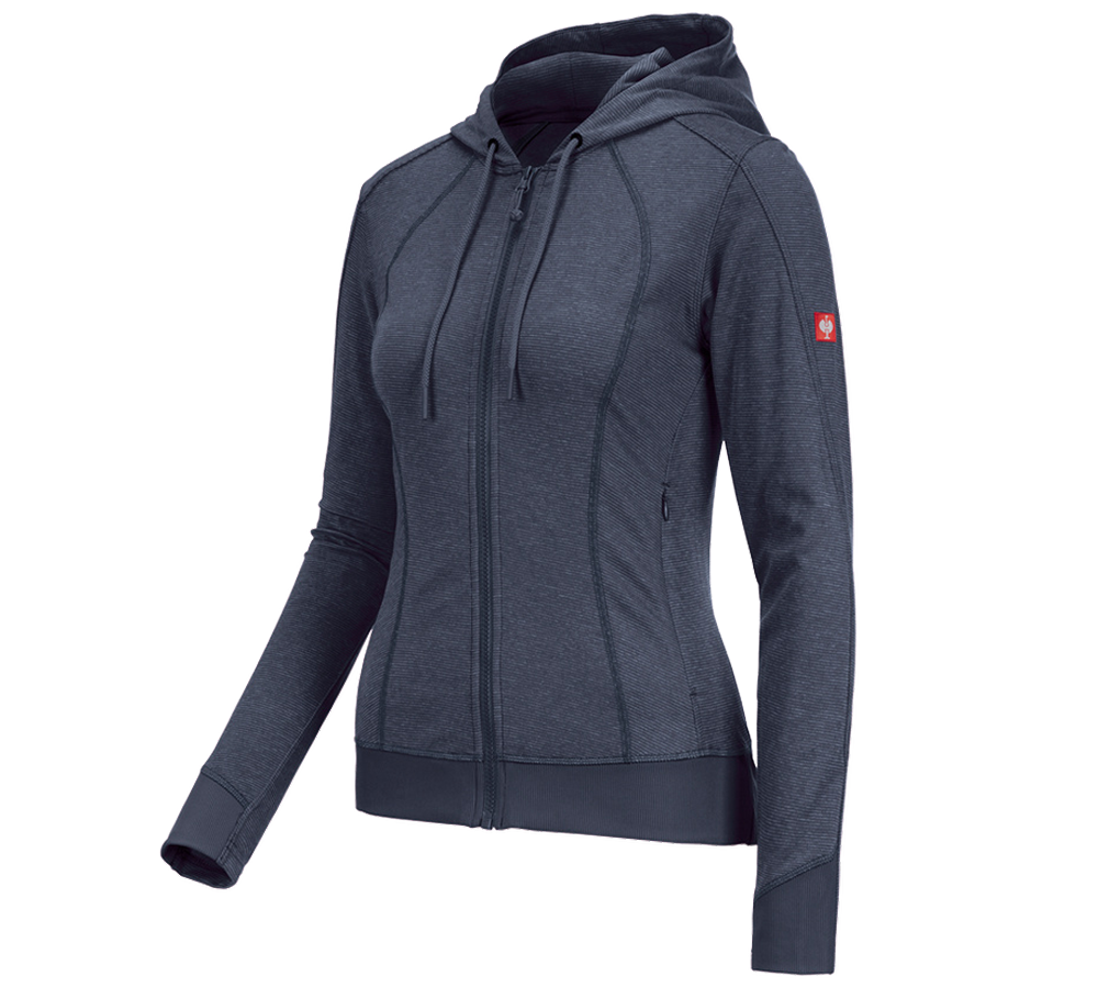 e.s. Funktions Kapuzenjacke stripe, Damen