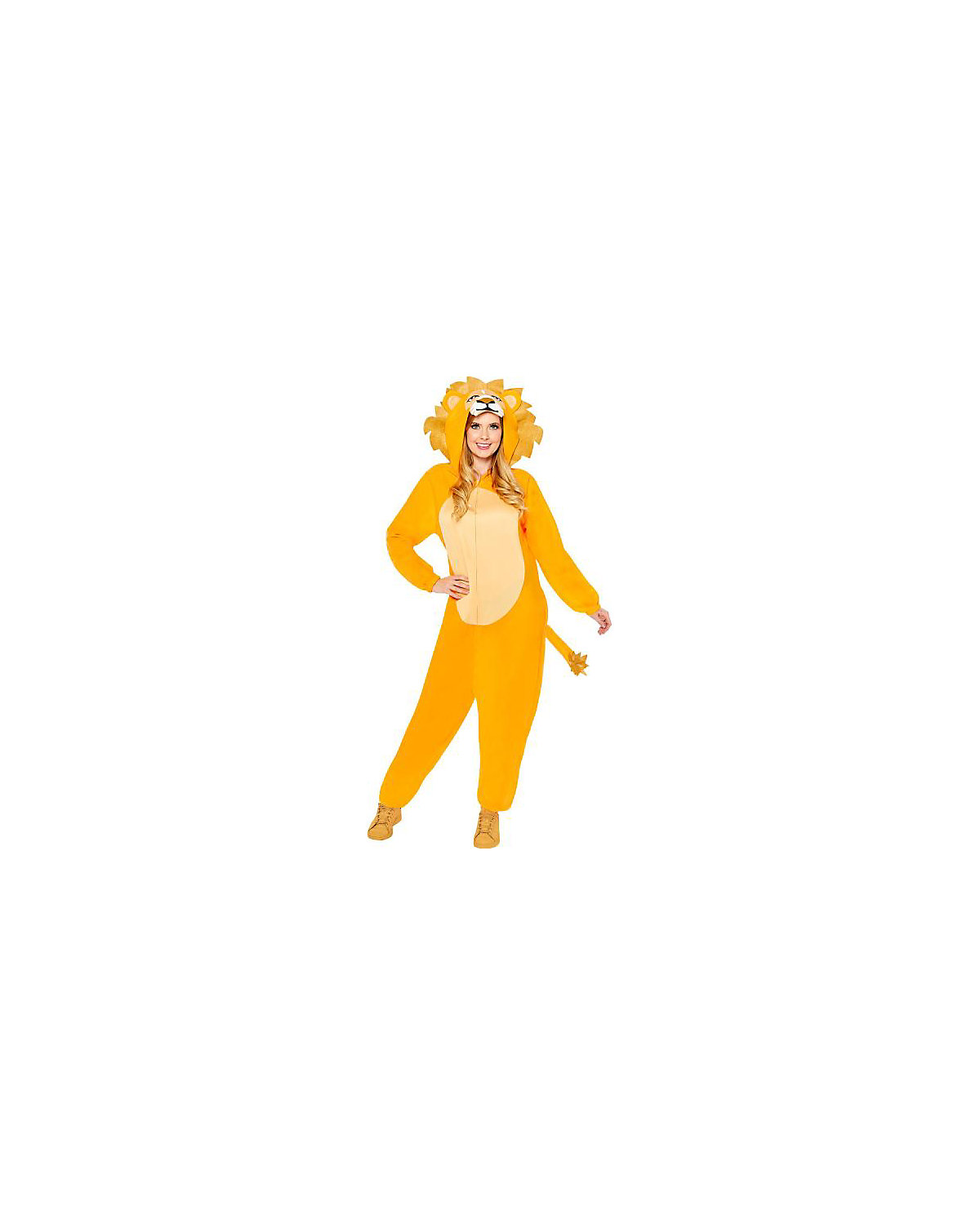 Erwachsenenkostüm Löwe Onesie Größe Standard