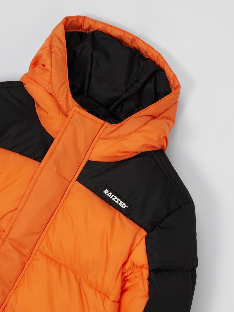 Steppjacke mit Kapuze Modell 'Toledo' in orange
