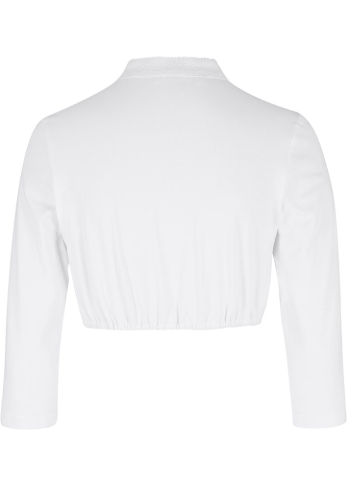 Dirndlbluse mit Spitze