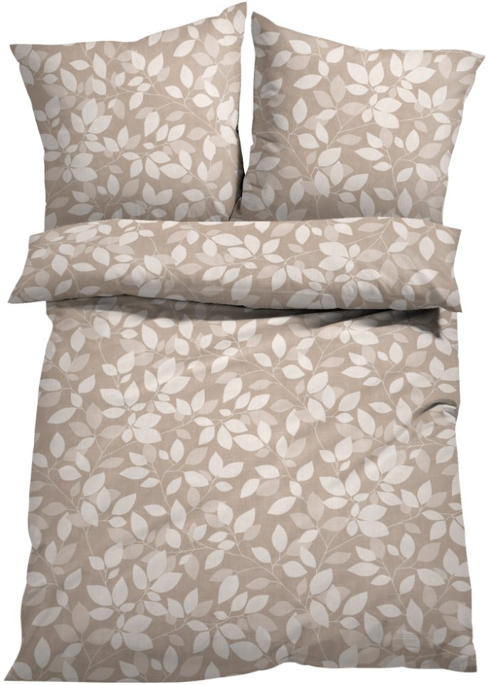 Bettwäsche mit Blatt Design