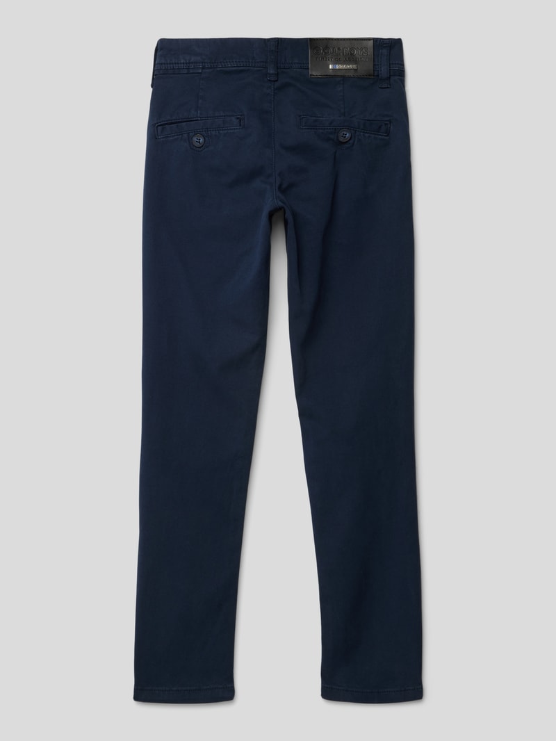 Hose mit Label-Patch in marineblau