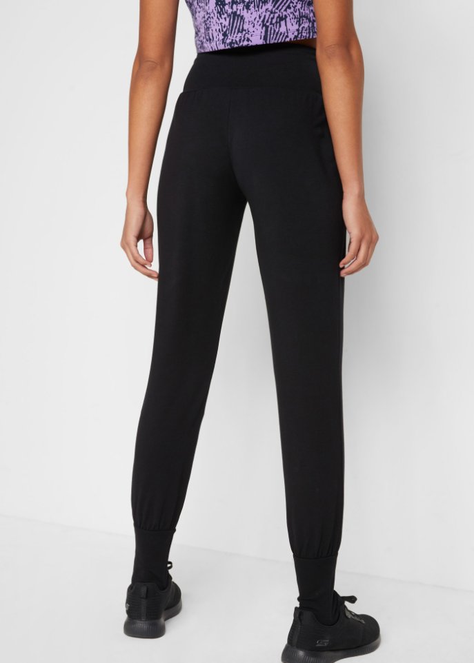 Sport-Yogahose mit Raffung am Bund
