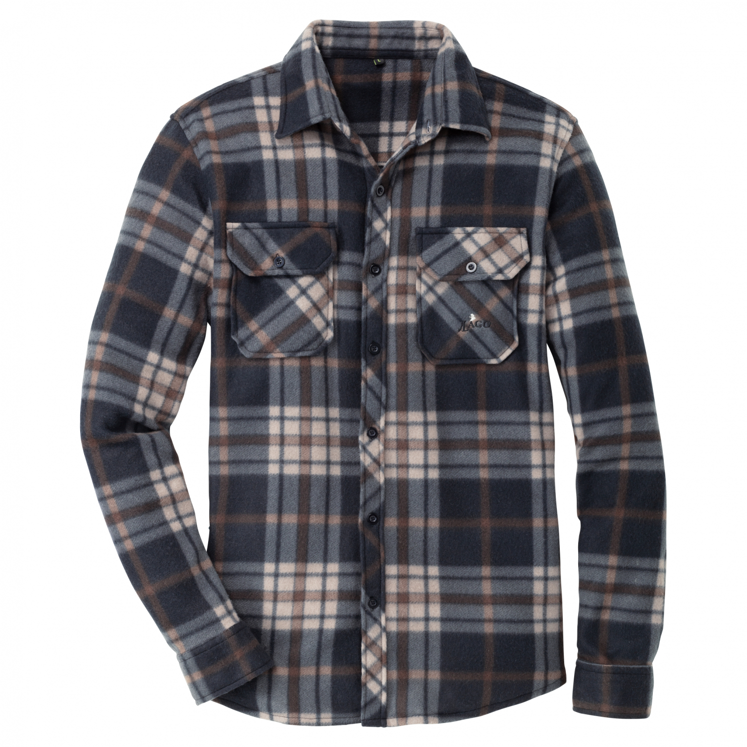 il Lago Basic Herren Fleecehemd Winterberg