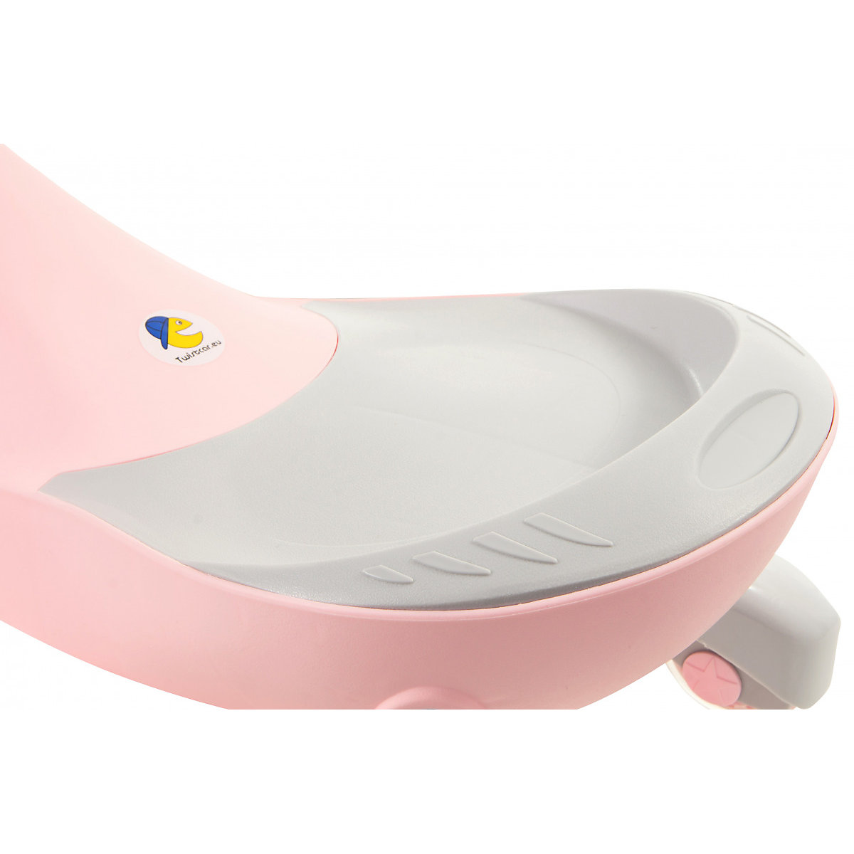 Auto Twist Car mit Lenker, Kleinkinderfahrzeug mit Kautschuk Räder, LED Rosa