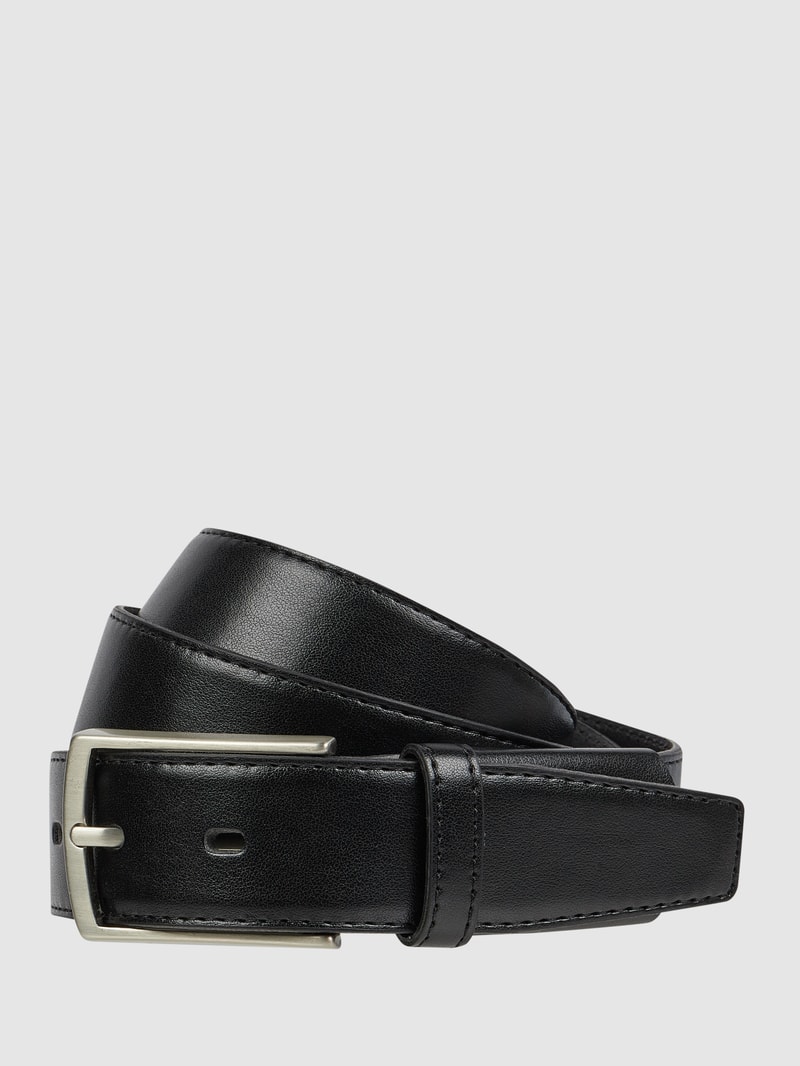 Gürtel aus Leder in schwarz