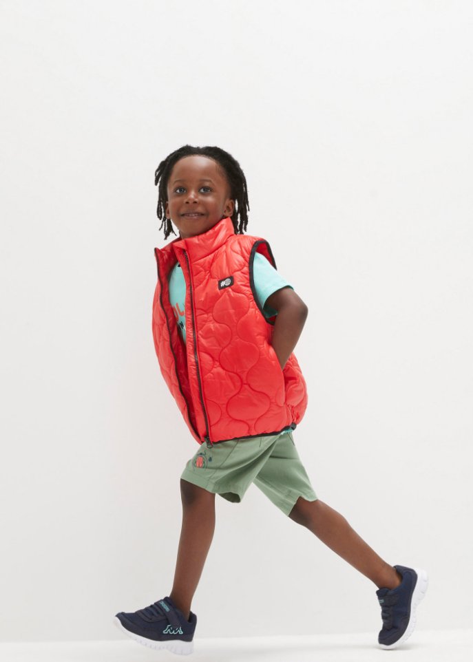 Jungen Canvas Bermuda mit Stretchbund, Regular Fit
