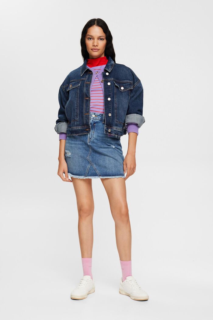 Cropped Jeansjacke