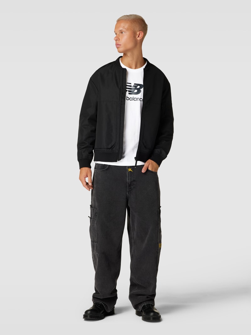 T-Shirt mit Logo-Print in weiß