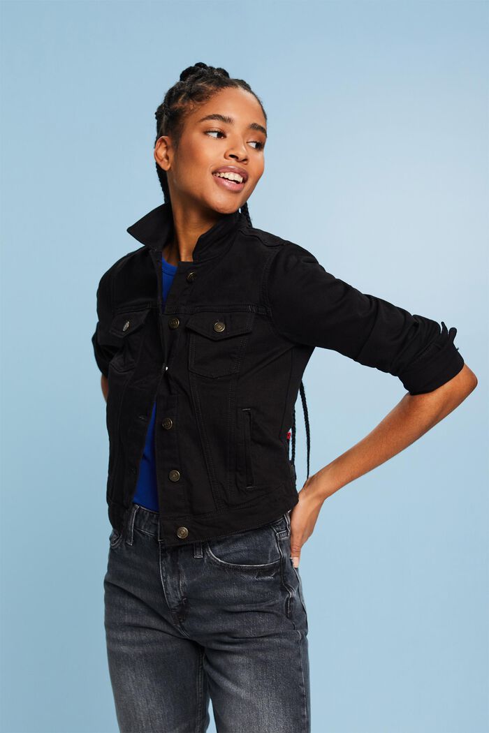 Jeansjacke in schmaler Passform