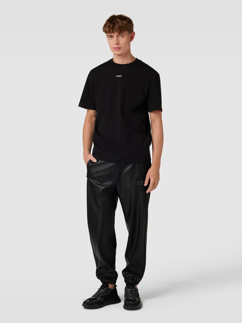 Hose in Leder-Optik Modell 'Gabe' in schwarz