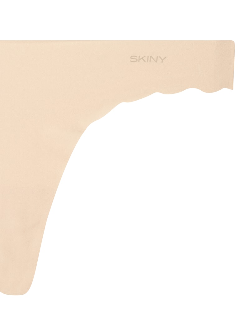 Tangaslip aus Mikrofaser - nahtlos in beige