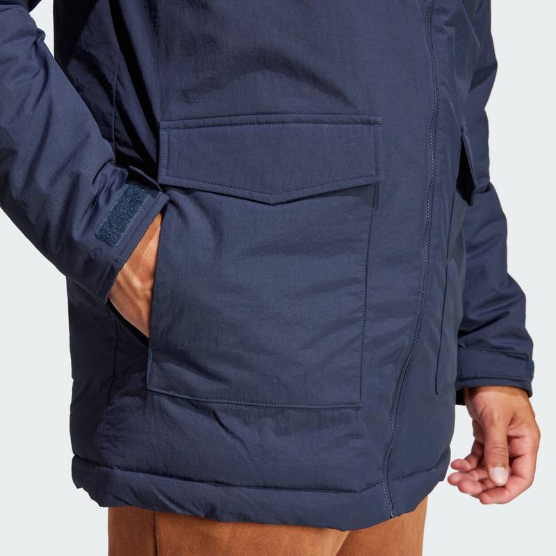 adidas Hooded Fur Parka Funktionsjacke Herren