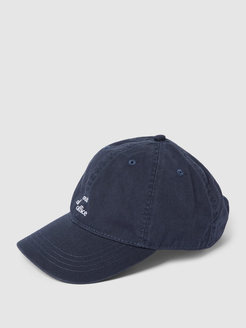 Basecap mit Label-Detail in marineblau